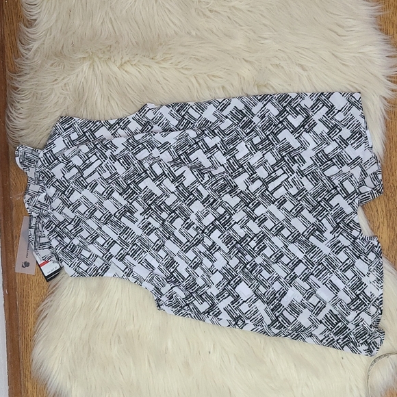 NWT Karl Lagerfeld tank blouse black & white XS - Picture 8 of 8